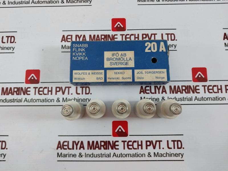 Lot of 5X IFO 20/500 Electric Fuse 20A 500V