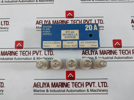 Lot of 5X IFO 20/500 Electric Fuse 20A 500V