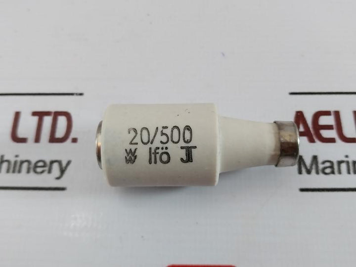 Lot of 5X IFO 20/500 Electric Fuse 20A 500V