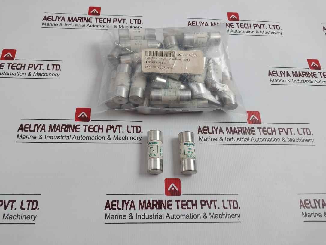 Lot Of 5x Legrand 151 50 Cartridge Fuse 500v 50 Amp