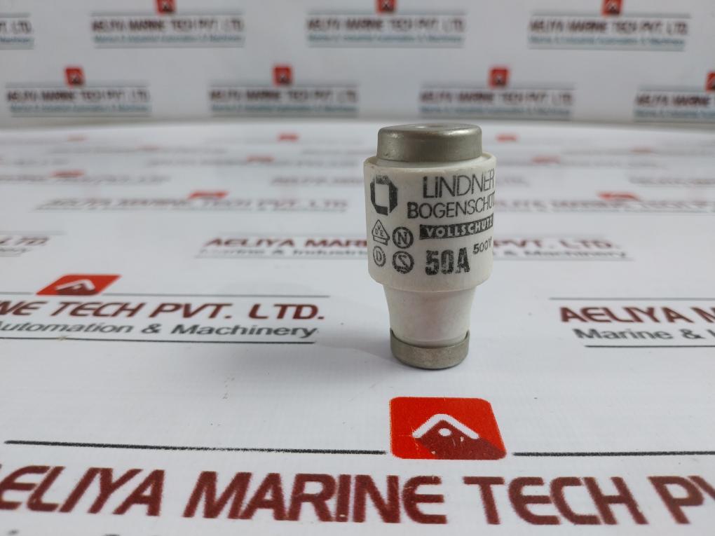 Lot Of 5x Lindner Bogenschutz 50a Ceramic Bottle Fuse, 500v, 50 Amp