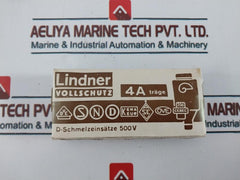 Lot of 5X Lindner Full Protection Fuse 4A 500V