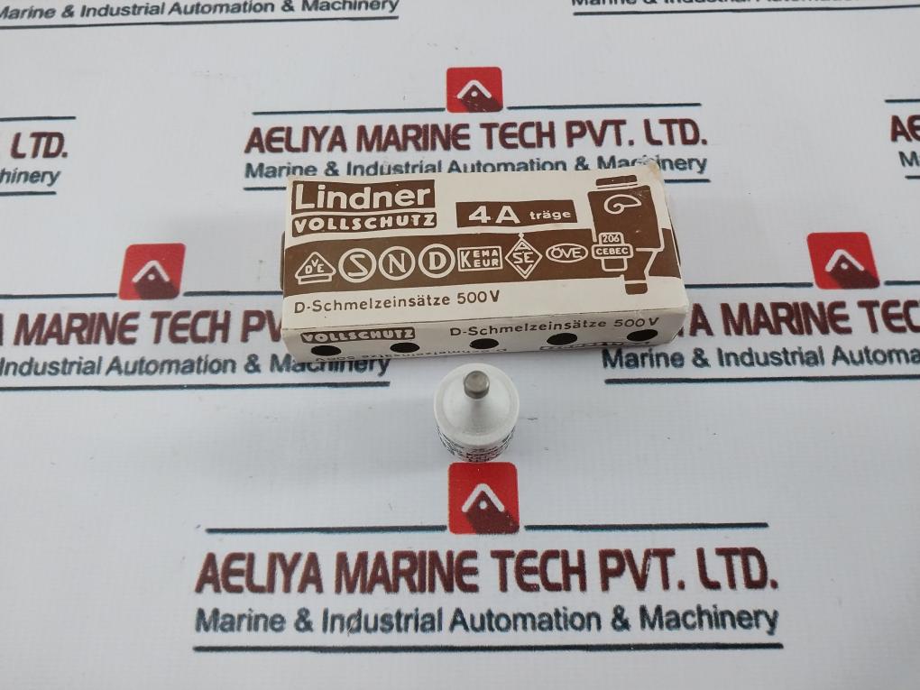 Lot of 5X Lindner Full Protection Fuse 4A 500V