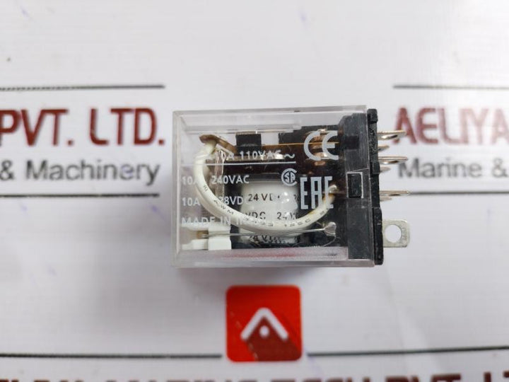 Lot of 5X Omron LY4N DC24 Bi-Power Relay