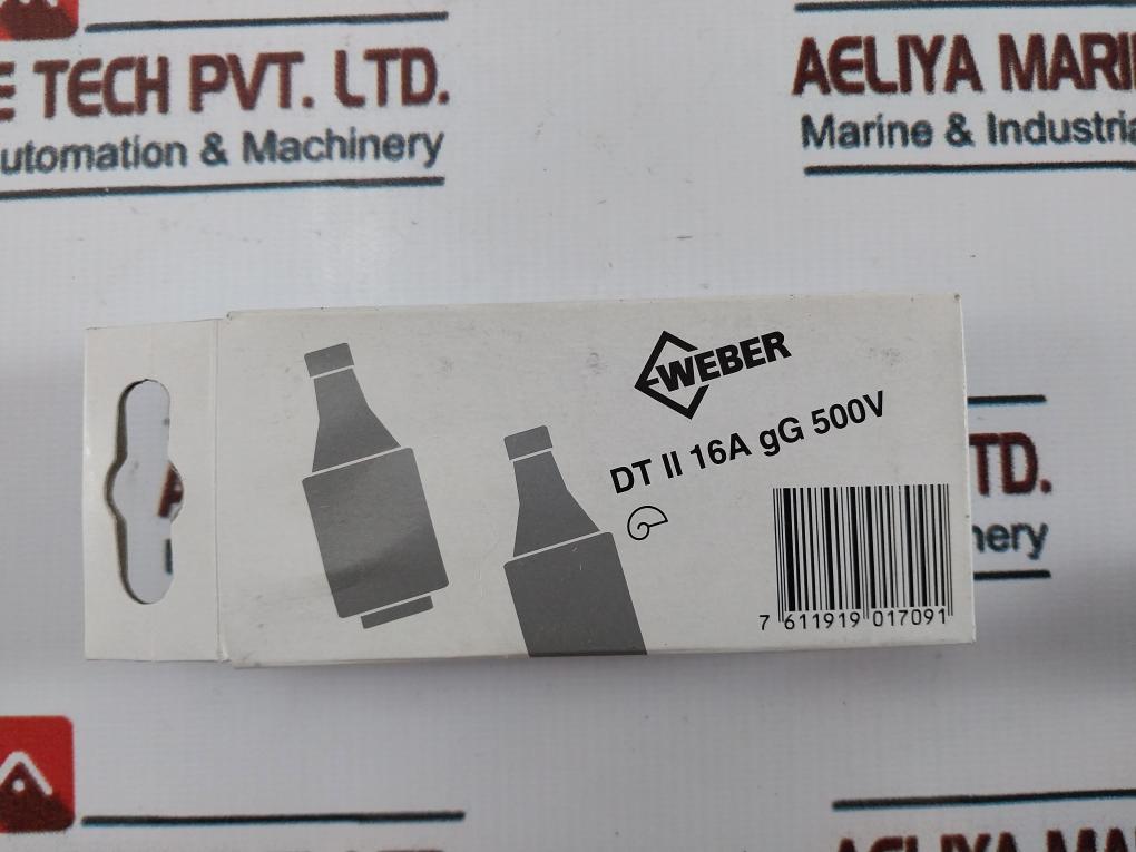 Lot of 5X WEBER DT II 16A GG 16A 500V Slow Blow Fuses 7 611919 017091