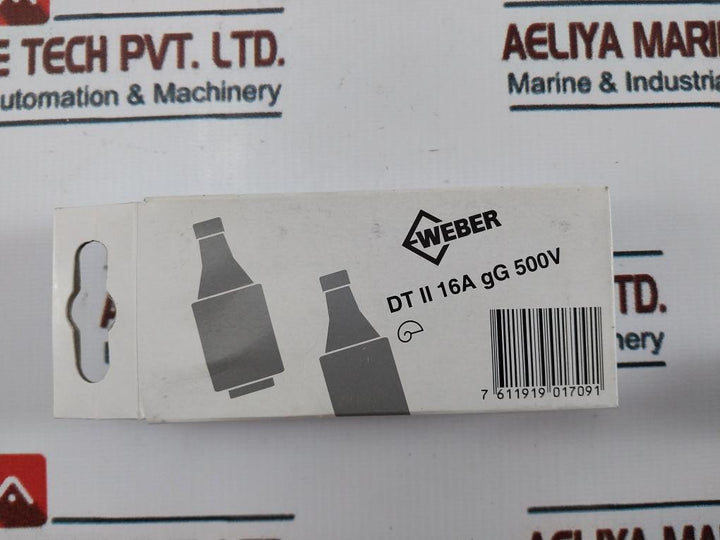 Lot of 5X WEBER DT II 16A GG 16A 500V Slow Blow Fuses 7 611919 017091
