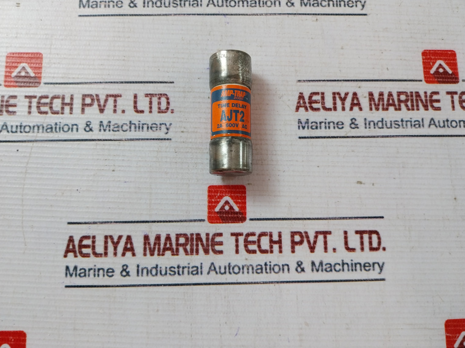 Lot Of 6X Amp-trap Ajt2 Time Delay Fuse 2A 600V Ac