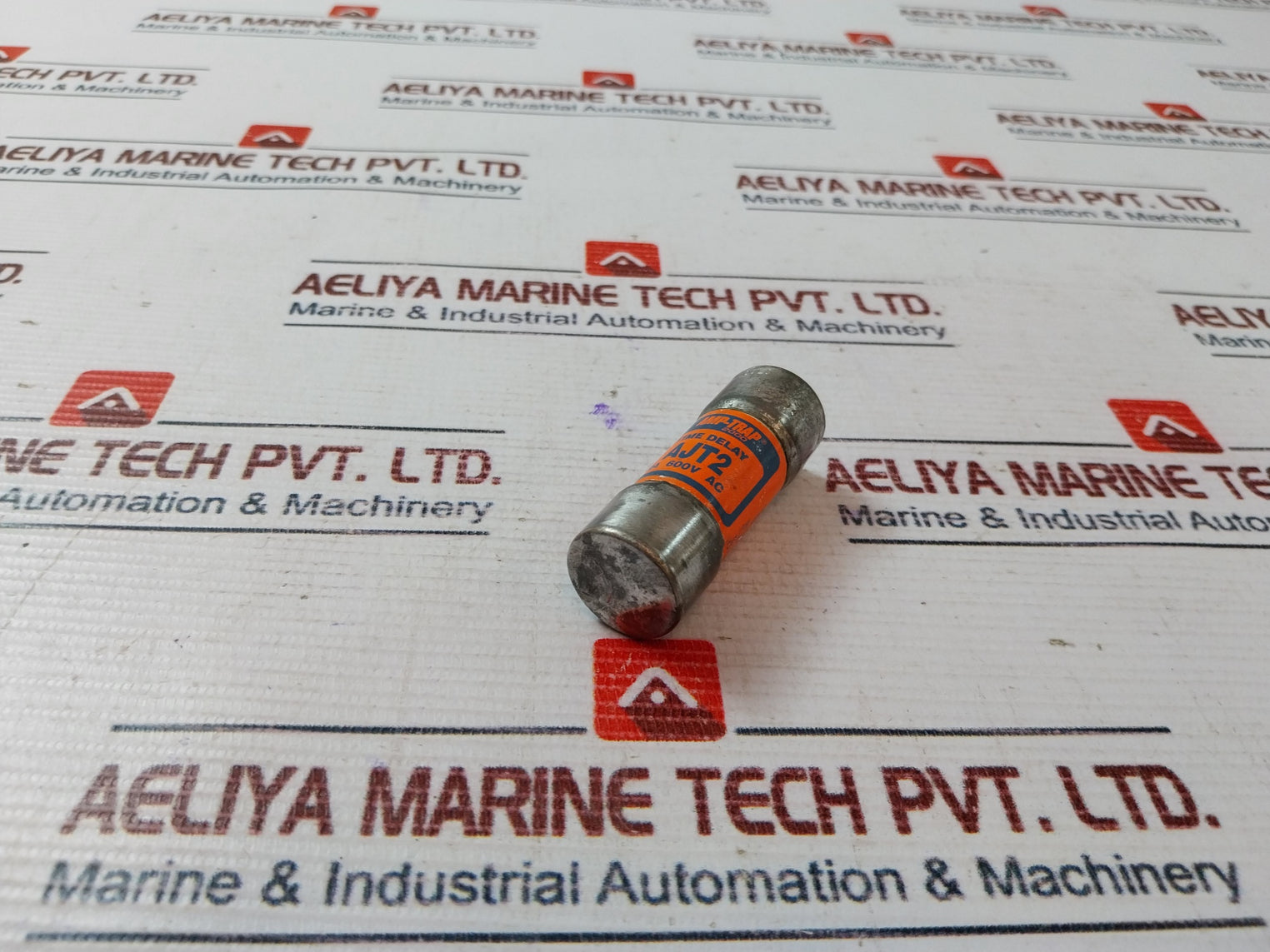 Lot Of 6X Amp-trap Ajt2 Time Delay Fuse 2A 600V Ac