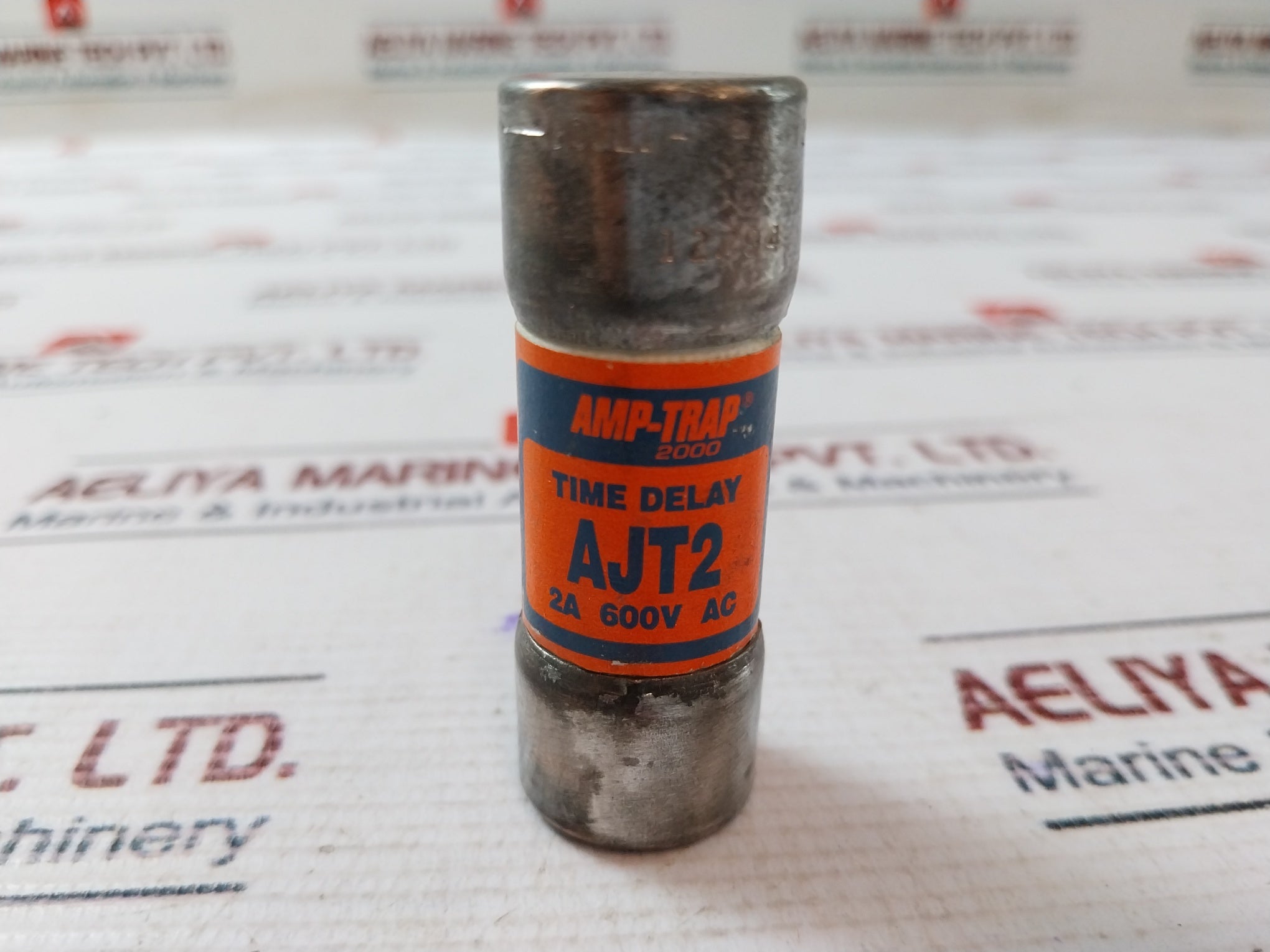 Lot of 6X AMP-TRAP AJT2 Time Delay Fuse 2A 600V AC