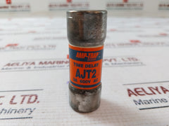 Lot of 6X AMP-TRAP AJT2 Time Delay Fuse 2A 600V AC