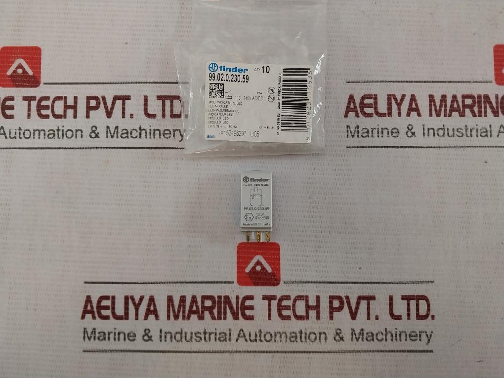 Lot Of 6X Finder 99.02.0.230.59 Led Indicator Module 110-240V Ac/Dc Ie003