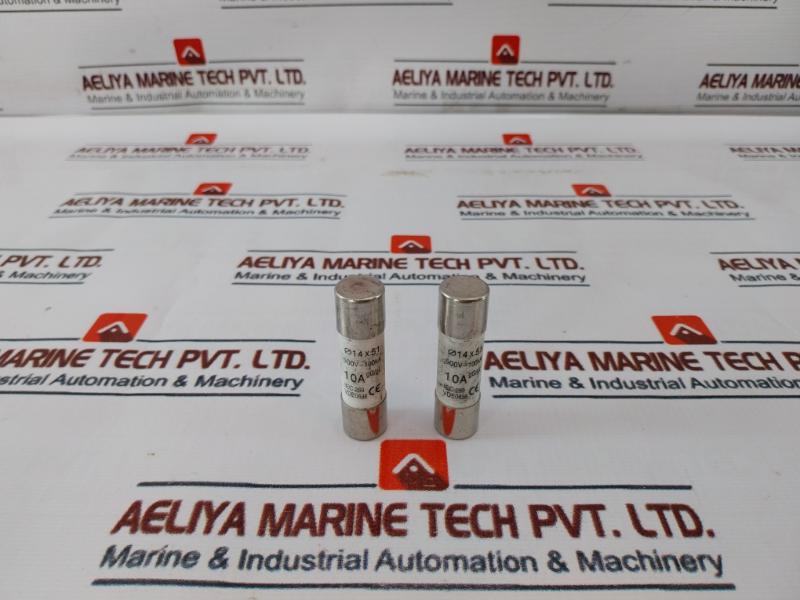 Lot of 6X High Capacity General Purpose Industrial Fuse gG 14mmX51mm 10A 500 VAC