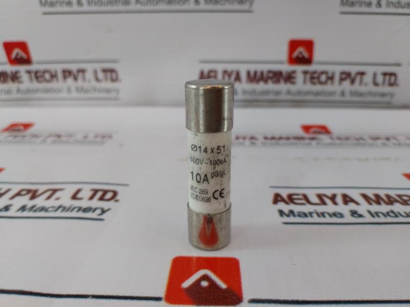Lot of 6X High Capacity General Purpose Industrial Fuse gG 14mmX51mm 10A 500 VAC