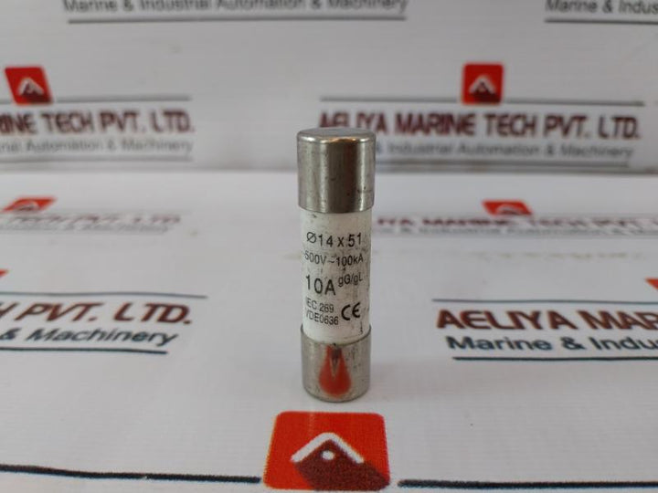 Lot of 6X High Capacity General Purpose Industrial Fuse gG 14mmX51mm 10A 500 VAC