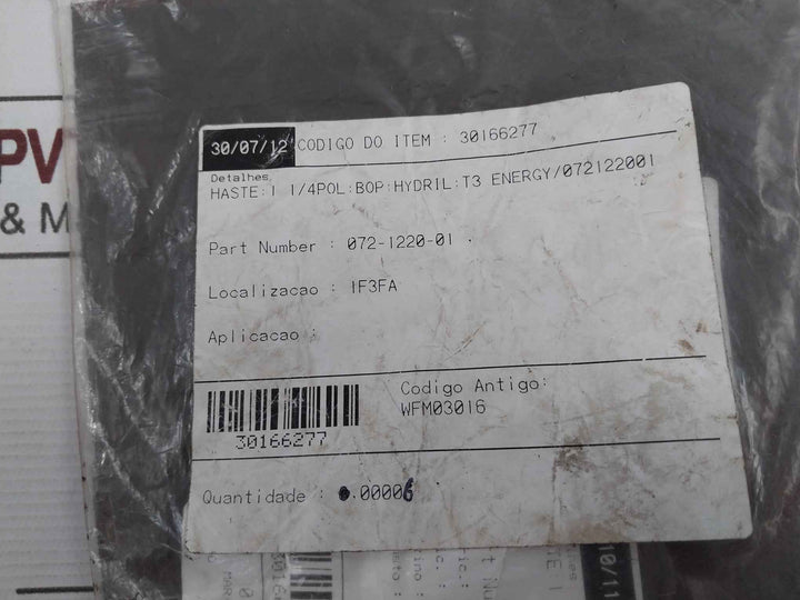 Lot Of 6X Hydril 072-1220-01 Packing Stem Seal 1.25