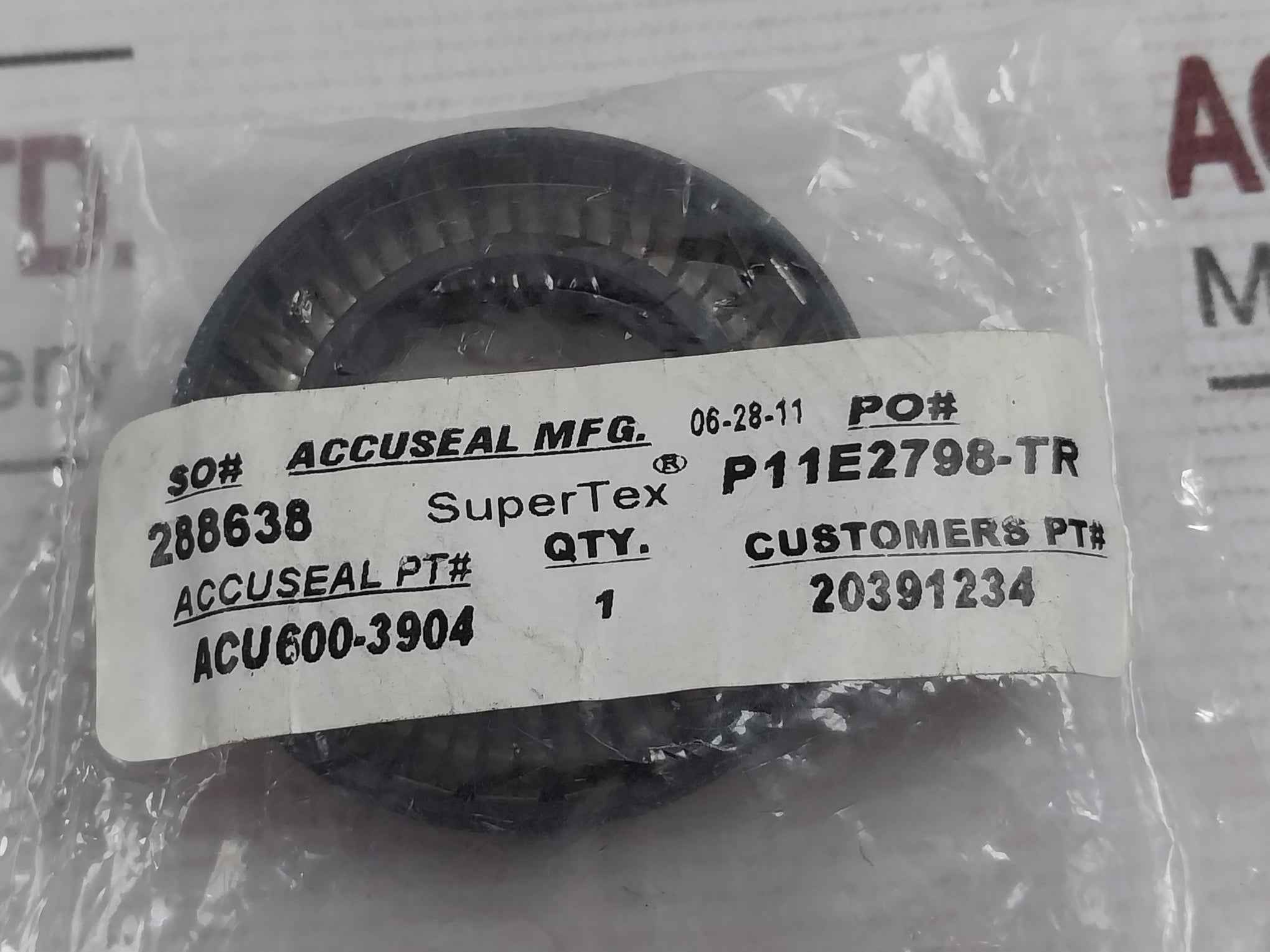 Lot Of 6X Hydril 072-1220-01 Packing Stem Seal 1.25" Id X 2" Od X 0.515" Thk