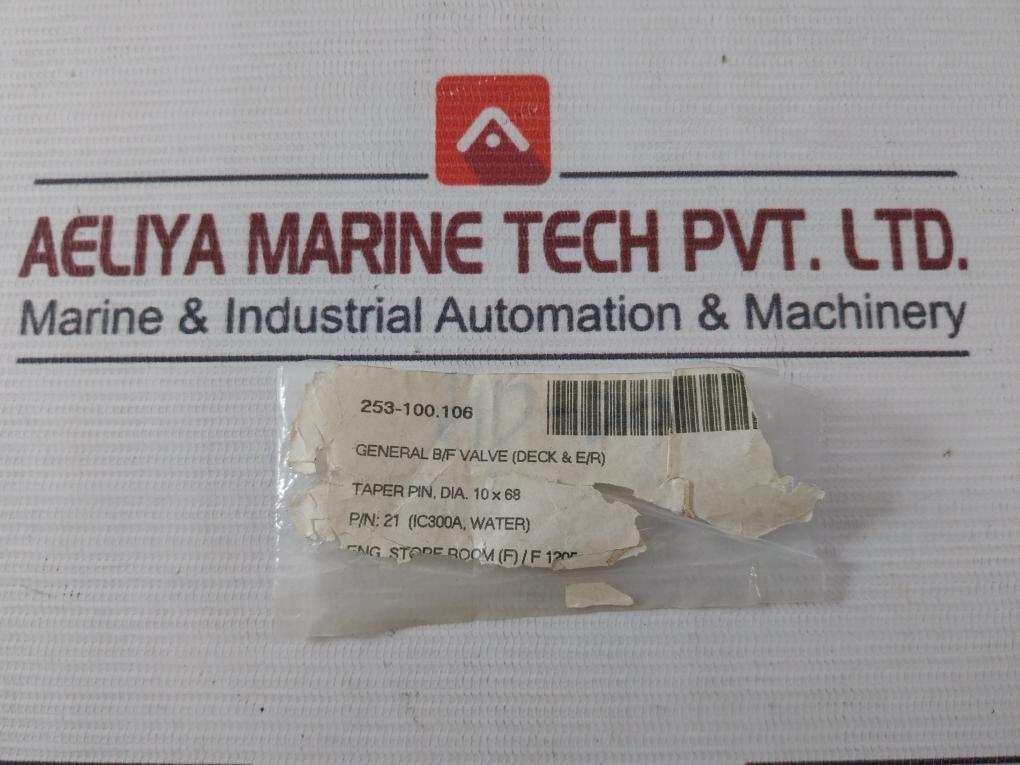 Lot Of 6X Ic300A Taper Pin Sus316 10X68