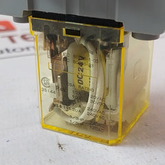 Lot of 6X IDEC RH3B-UL Relay with Base 10A 120VAC