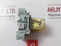 Lot of 6X IDEC RH3B-UL Relay with Base 10A 120VAC