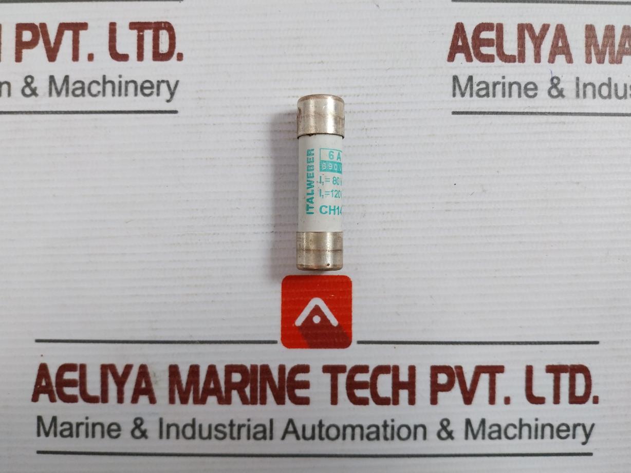 Lot Of 6X Italweber Ch14 Cartridge Fuses 6A 690V