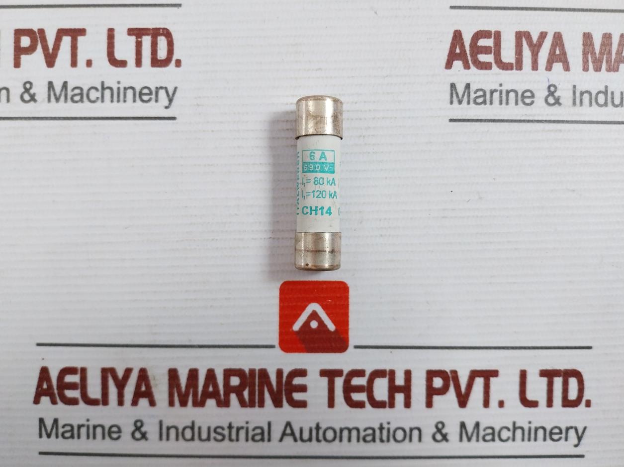 Lot Of 6X Italweber Ch14 Cartridge Fuses 6A 690V