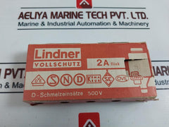 Lot of 6X Lindner 2A 500V Ceramic Bottle Fuse