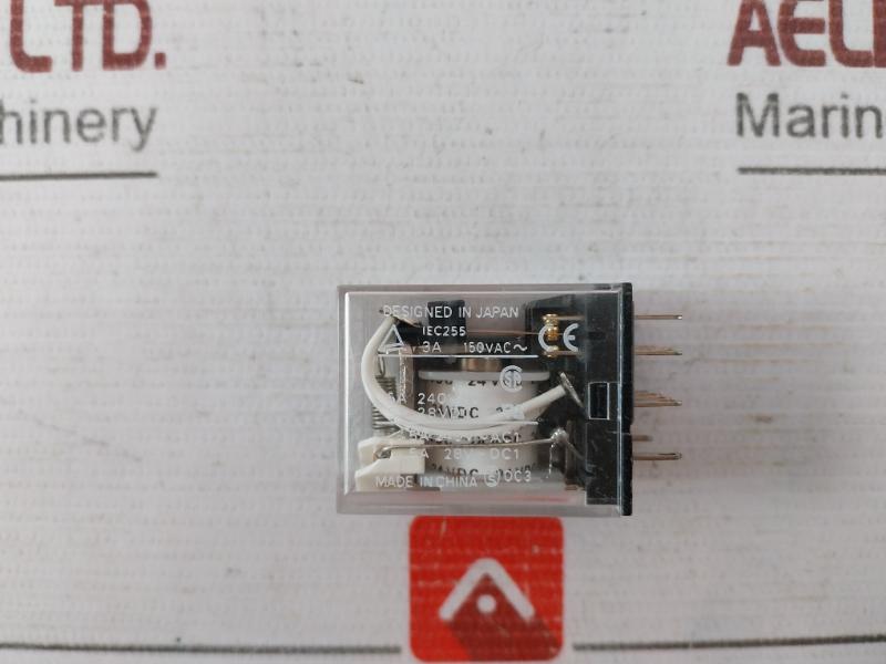 Lot Of 6X Omron My4N-d2 General Purpose Relay Iec255 3A 150Vac 5A 28V- Dc1