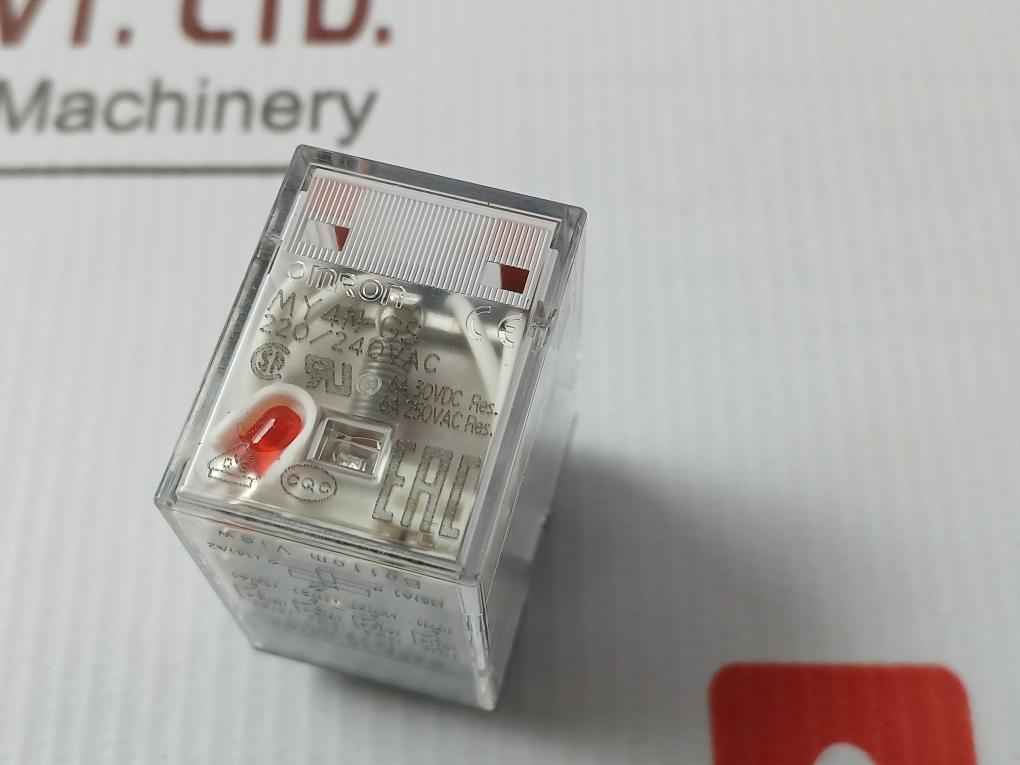Lot Of 6X Omron My4N-gs Relay 220/240Vac 6A