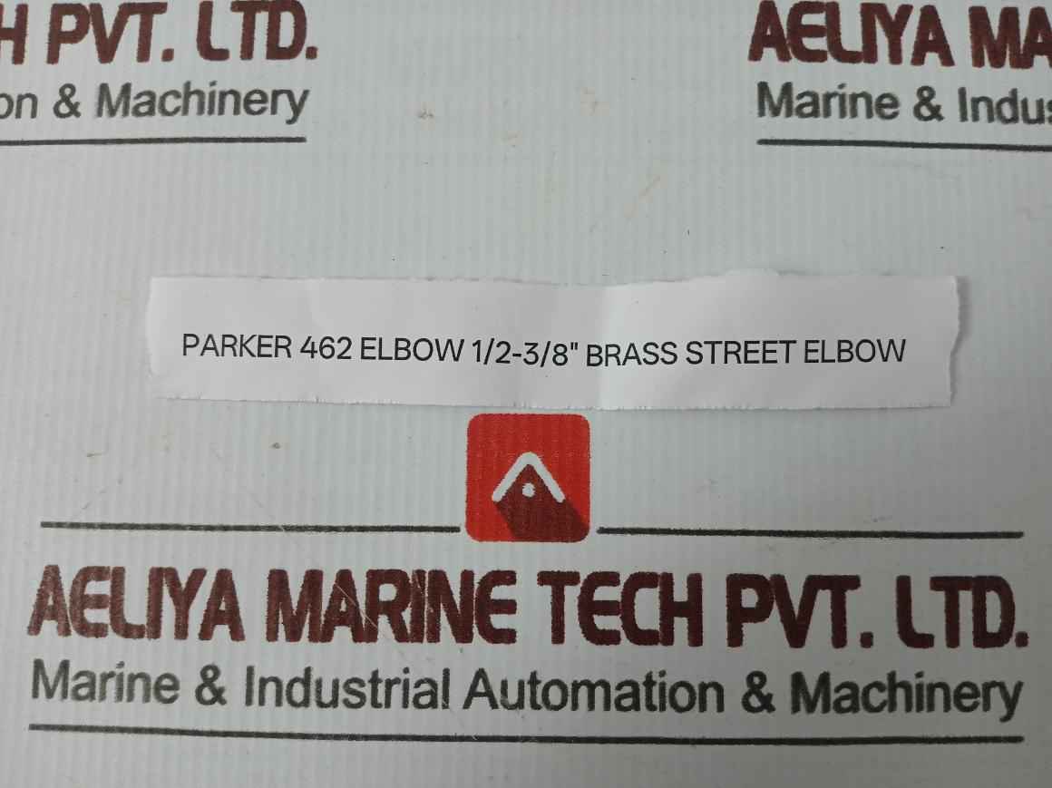 Lot Of 6X Parker Brass Street Elbow Lube 4 462 Elbow 1/2-3/8”