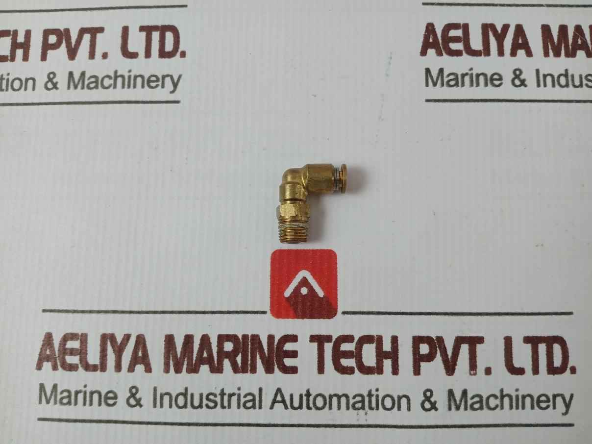 Lot Of 6X Parker Brass Street Elbow Lube 4 462 Elbow 1/2-3/8”