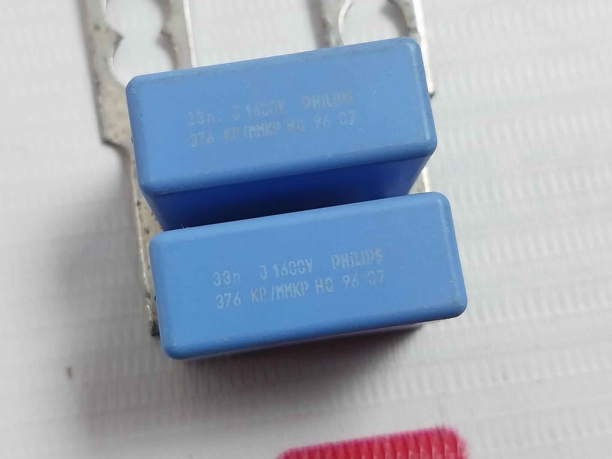 Lot Of 6X Philips 376 Kp/Mmkp Capacitor 1600V