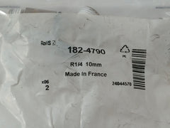 Lot Of 6X RS 182-4790 Pneumatic Push-In Fitting/Tube Connector R1/4 10MM
