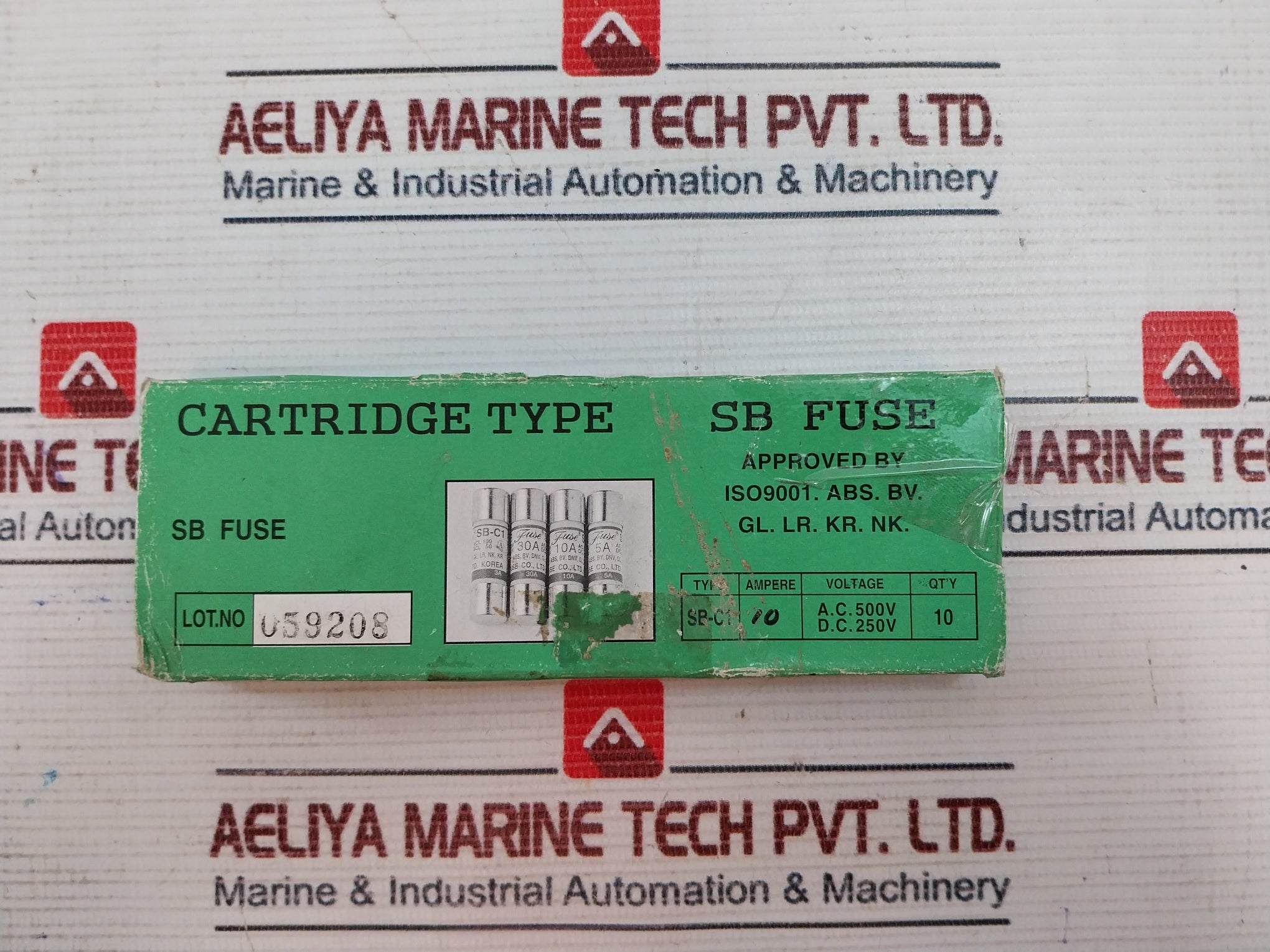 Lot Of 3X Sb Fuse Sb-c1 Fuse Ac-500V Dc-250V 10 A