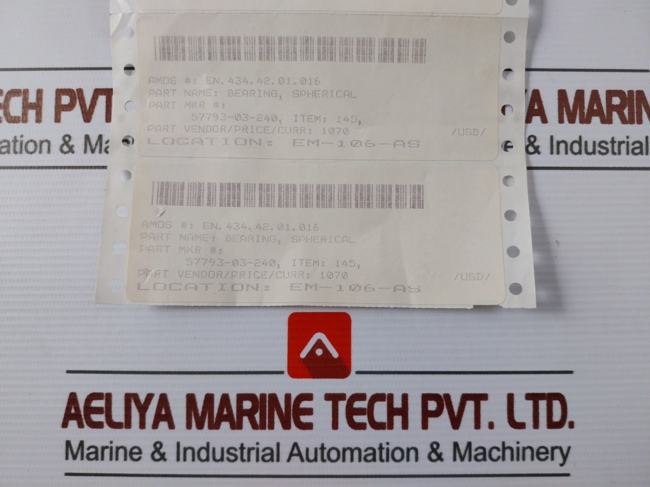 Lot of 6X SEALMASTER TR-6 Spherical Bearing