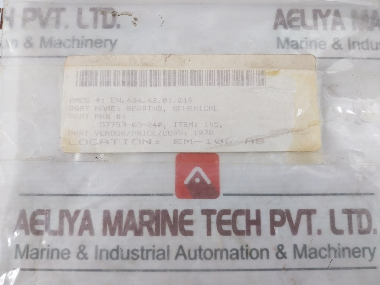 Lot of 6X SEALMASTER TR-6 Spherical Bearing