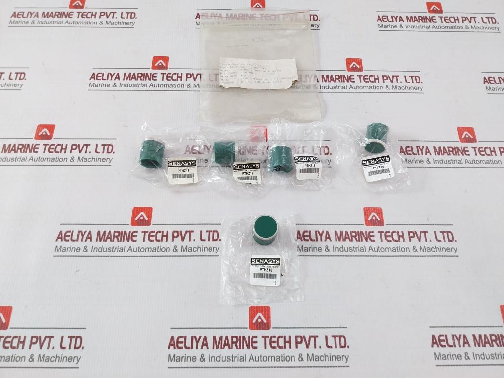 Lot Of 6X Senasys Pthz16 Green Push Button Switch