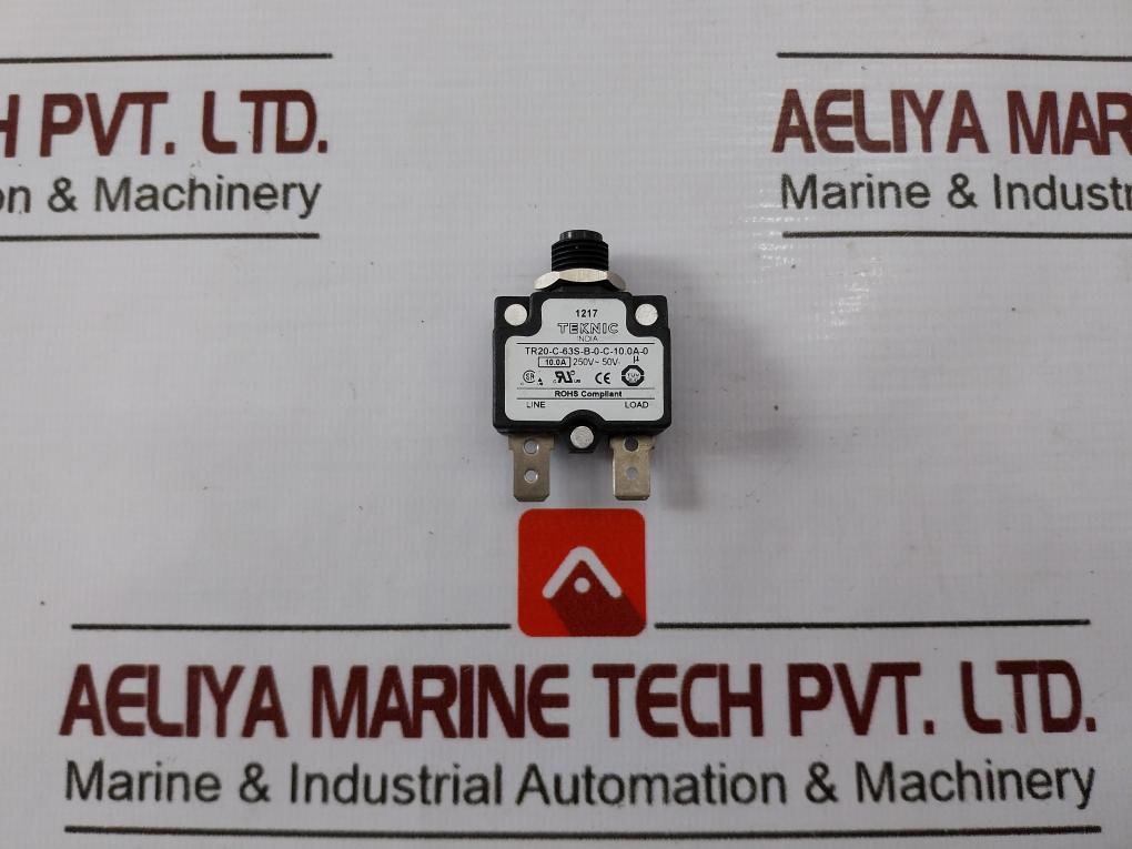 Lot Of 6X Teknic Tr20-c-63S-b-0-c-10.0A-a Circuit Breaker 250V-50V-u 10.0A 1217