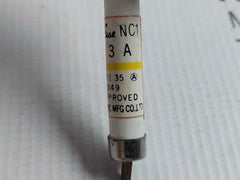Lot Of 6X Utsunomiya Electric Nc1 3A Cello-lite Fuse 20Ka Nk E-3049