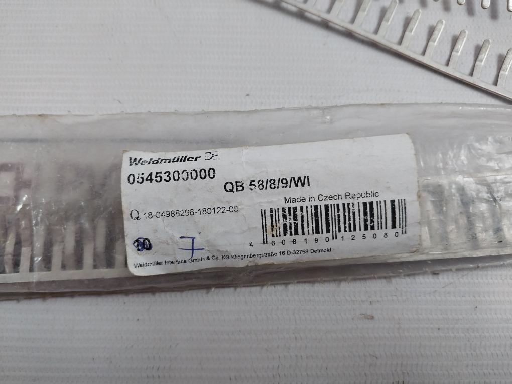 Lot of 6X WEIDMULLER 0545300000 Cross Connector QB 58/8/9/WI