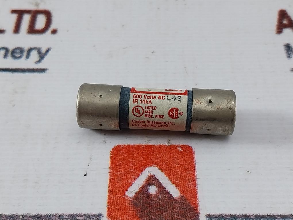 Lot Of 6x Cooper Bussmann Bbs-1 Buss Midget Fuse 600v Ac 10ka