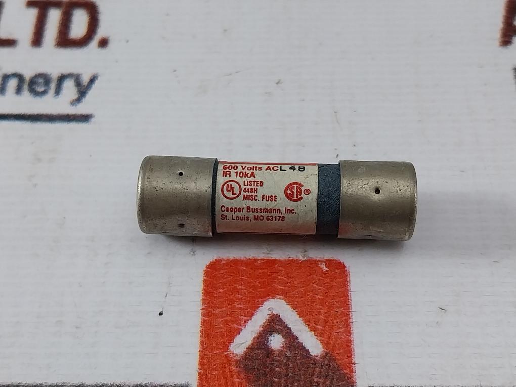 Lot of 6X Cooper Bussmann BBS-1 Buss Midget Fuse 600V AC 10kA