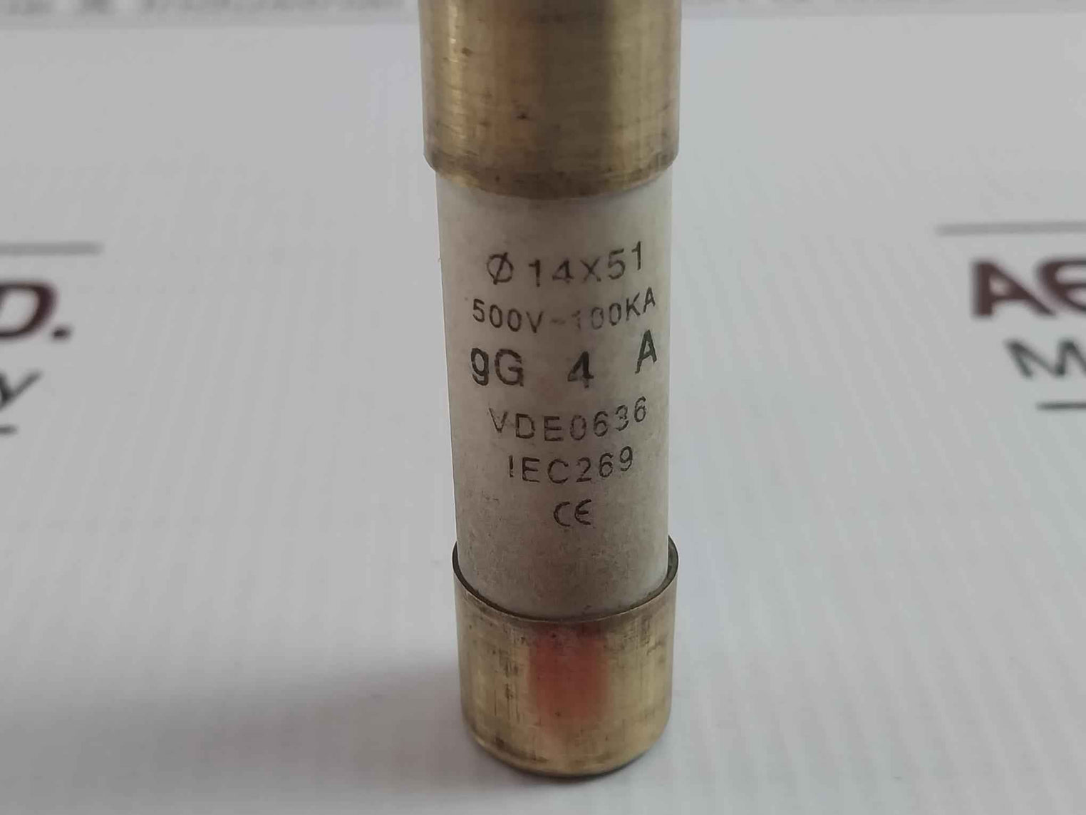 Lot Of 6x Di 14x51 Gg 4 A Cartridge Fuse 500v-100ka