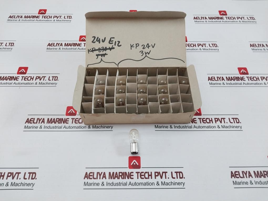 Lot Of 7X 24V 3W E12 Incandescent Automotive Light Bulb