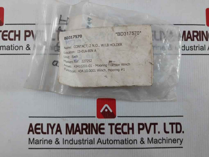 Lot Of 7X Abb 227252 Contact Block Holder