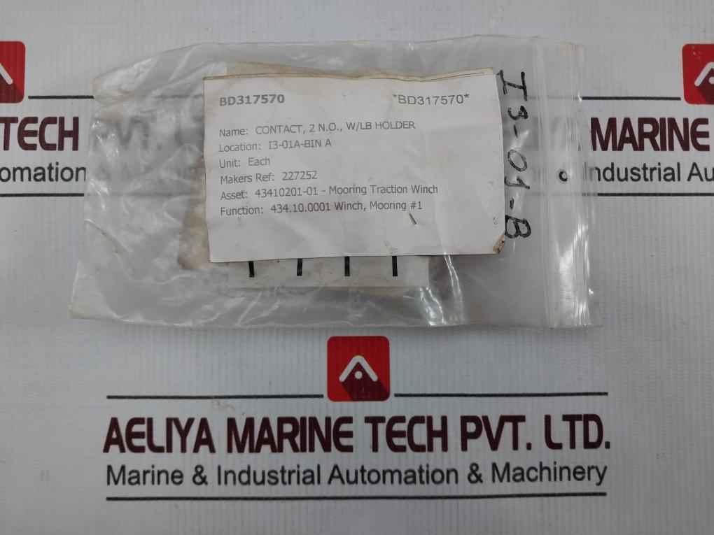 Lot Of 7X Abb 227252 Contact Block Holder