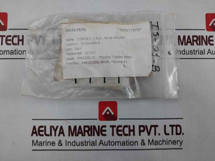 Lot Of 7X Abb 227252 Contact Block Holder