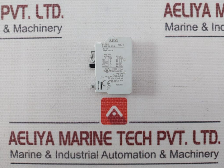 Lot of 7X AEG HS 7K.01 Auxiliary Contact Block A600 Q600 0.8NM 14-22 AWG PLP7171