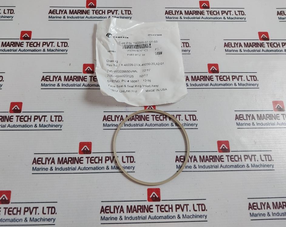 Lot Of 2X Cameron 140399-07-01-03 Assembly Face Seal & Seal Ring Insert Assy