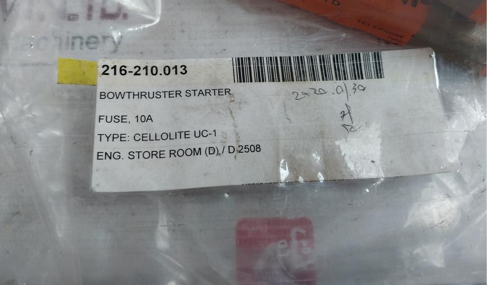 Lot Of 7X Cello-lite Uc1 Fuse 216-210.013 250V 68T103 500V