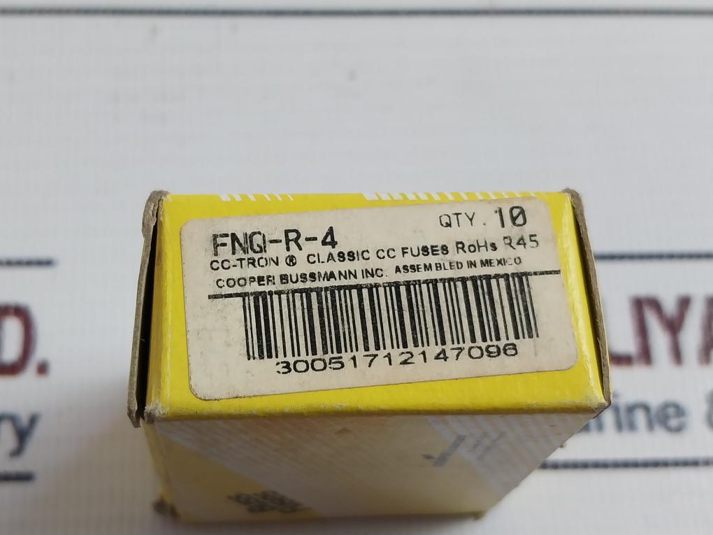 Lot of 7x Cooper Bussmann Fnq-r-4 Current Limiting Fuse 600vac